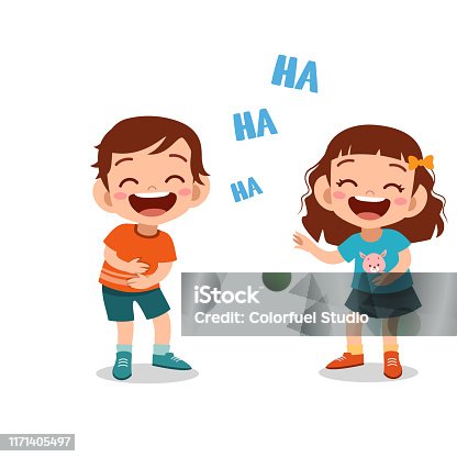 37,170 Kids Laughing Illustrations & Clip Art - iStock | Kids laughing  together, Group of kids laughing, Two kids laughing