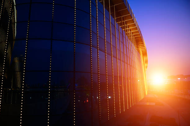 istock Urban building lights at night 1171406407