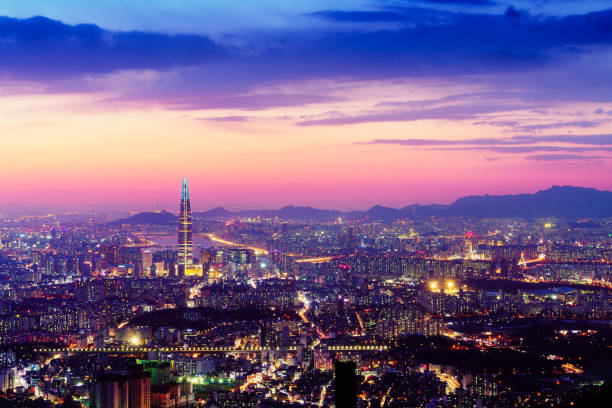 Seoul city skyline, South Korea