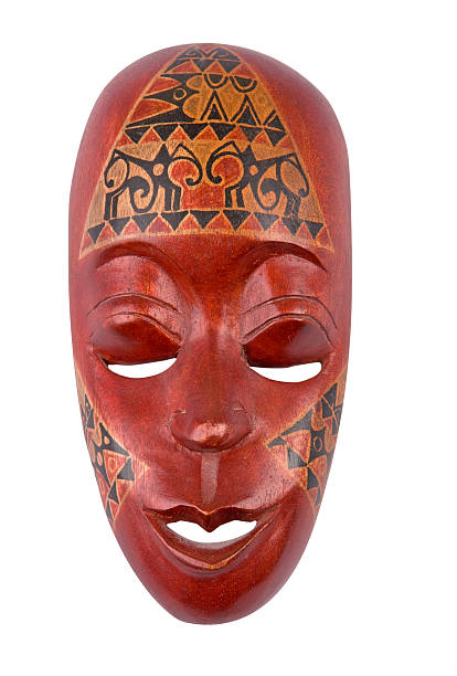istock Mahagony Wood Painted Lombok Mask 117141794