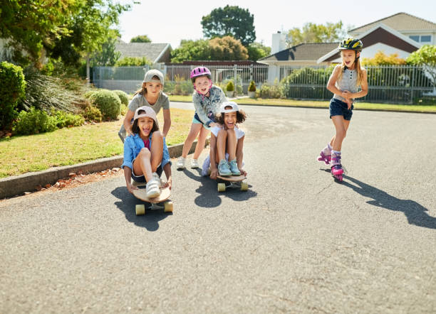istock Skateboard race on the road 1171422824