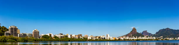 istock Panoramic skyline at Rodrigo de Freitas lagoon 1171423926