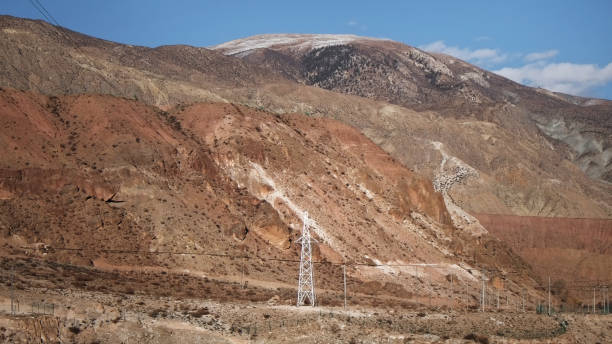 istock Electricity Tower with Mountains in Mangkang 1171430101