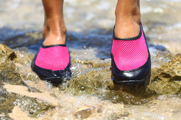 istock Water shoes in Pink neoprene 1171436828