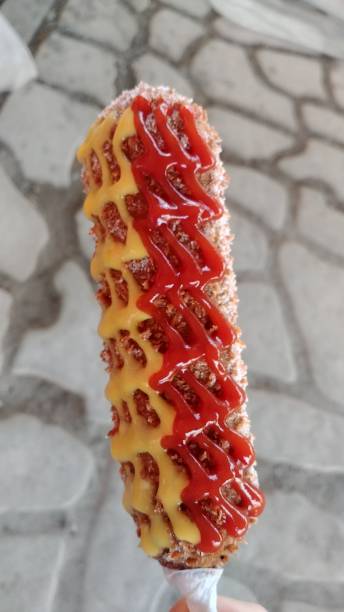 istock Korean lotus leaf hot dog 1171439493