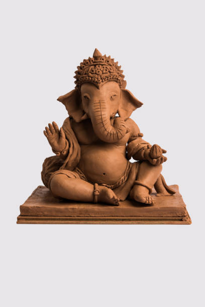 istock eco friendly Ganesh/Ganpati idol or murti, home made. selective focus 1171443797