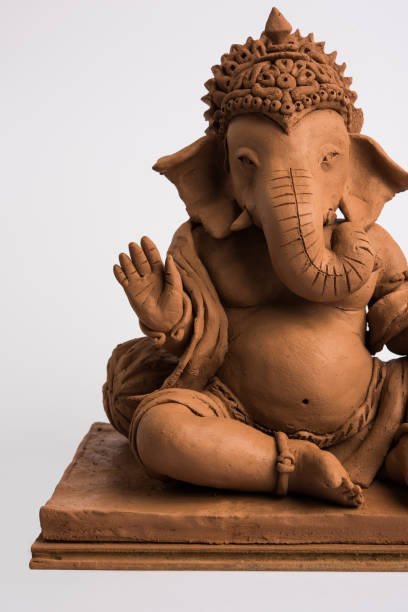 istock eco friendly Ganesh/Ganpati idol or murti, home made. selective focus 1171443810