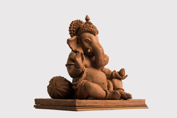 istock eco friendly Ganesh/Ganpati idol or murti, home made. selective focus 1171443884