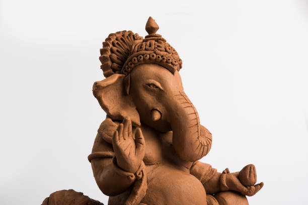 istock eco friendly Ganesh/Ganpati idol or murti, home made. selective focus 1171443906