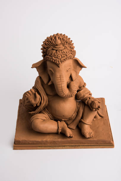 istock eco friendly Ganesh/Ganpati idol or murti, home made. selective focus 1171443976