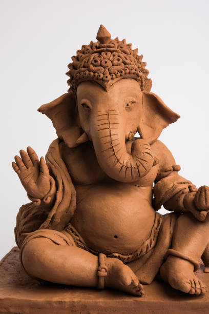 istock eco friendly Ganesh/Ganpati idol or murti, home made. selective focus 1171444027
