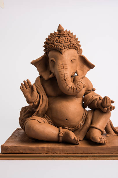 istock eco friendly Ganesh/Ganpati idol or murti, home made. selective focus 1171444188