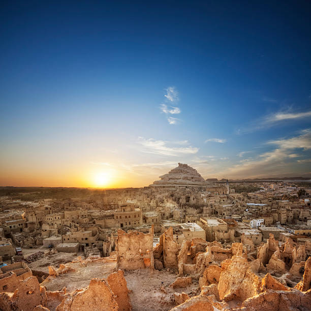 Cidade Velha de Siwa-Schali (Shali - fotografia de stock