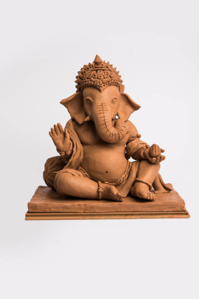 istock eco friendly Ganesh/Ganpati idol or murti, home made. selective focus 1171445053