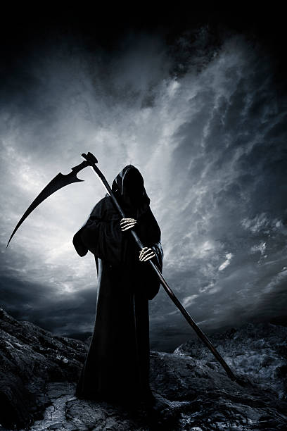 Grim Reaper Grim Reaper. Halloween theme. See more Grim Reapers (XXXL size) in my lightbox   "Spooky  Scythe stock pictures, royalty-free photos & images