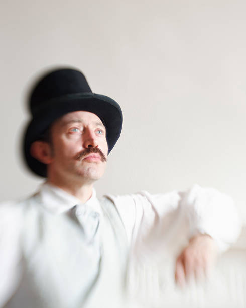 istock Victorian man with a top hat 117144673