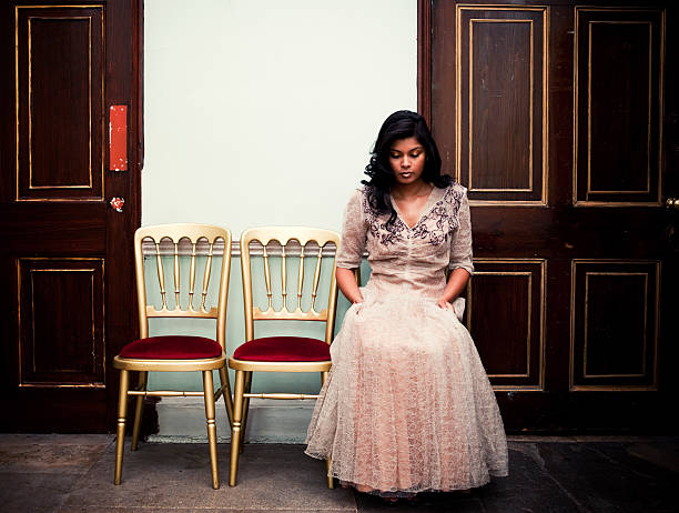 Beautiful Asian Woman, Victorian Interior