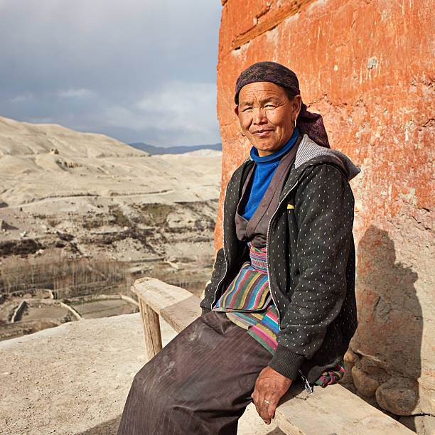 istock Tibetan woman in Lo Manthang 117145038