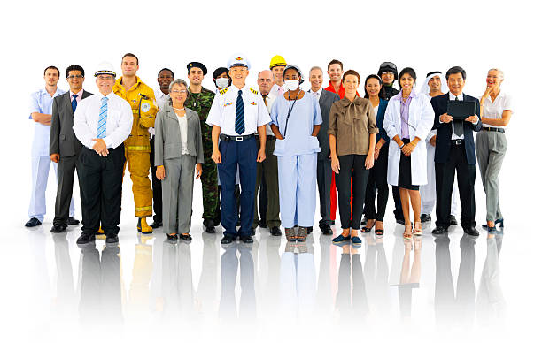 International Workers with different Occupations.  paramedic photos stock pictures, royalty-free photos & images