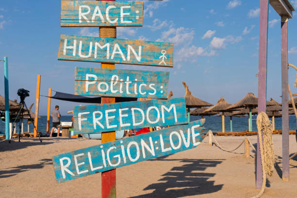 istock Colorful quotes in Vama Veche, Romania 1171451225