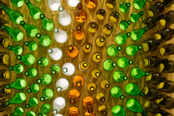 istock Large group of empty glass bottles. Say no to plastic concept. 1171452931
