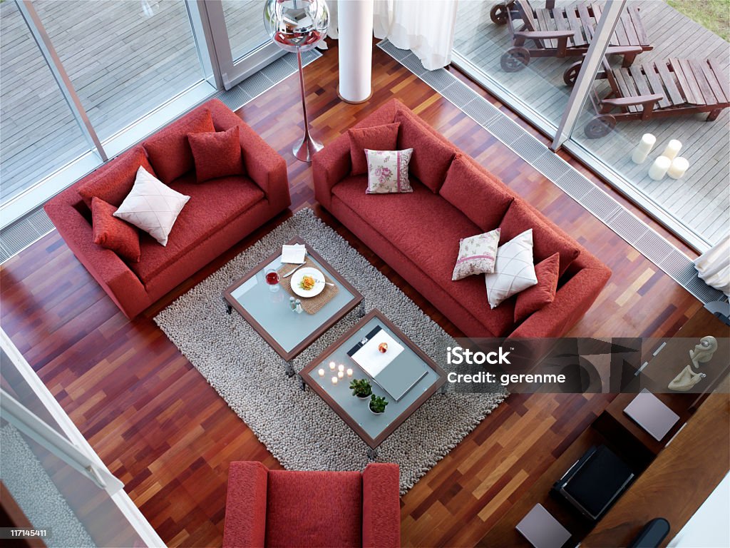 Sala de estar - Foto de stock de Sofá de Dois Lugares royalty-free