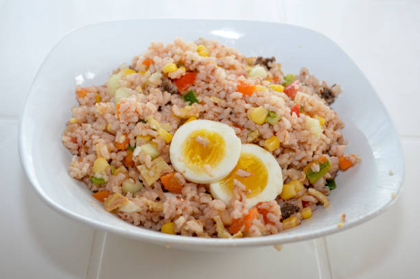 istock Homemade Cantonese rice with hard-boiled eggs 1171454334