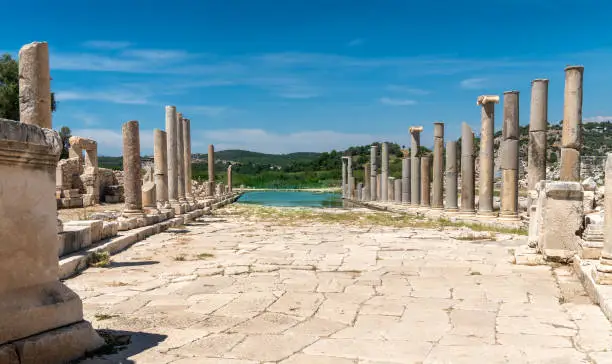 Patara City Ancient Ruins outside Kalkan City on Turkey Coast