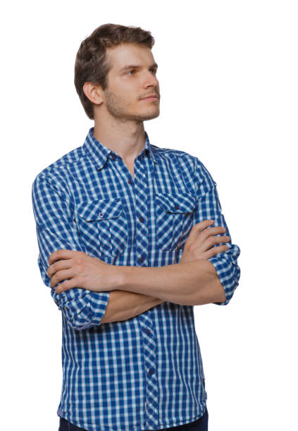 istock Front view of man in jeans. 1171463780