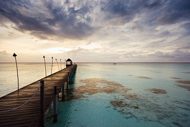 istock Fakarava French Polynesia Sunset at Jetty 117146655