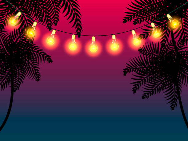 istock Street garland with electric bulbs. Vector illustration 1171472461