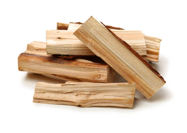 istock Pile of firewood isolated on a white background 1171478935