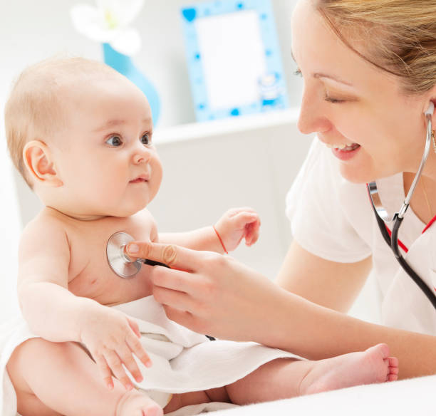 istock Pediatrician checking baby patient 117147930