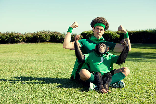 super-grün - recycling green environment superhero stock-fotos und bilder