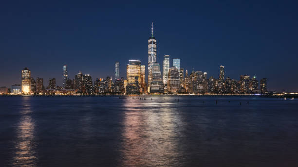 istock Manhattan skyline at night, New York. 1171480052