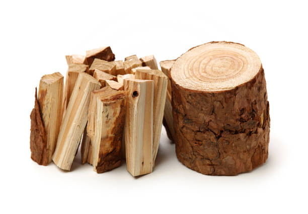 istock Pile of firewood isolated on a white background 1171485496