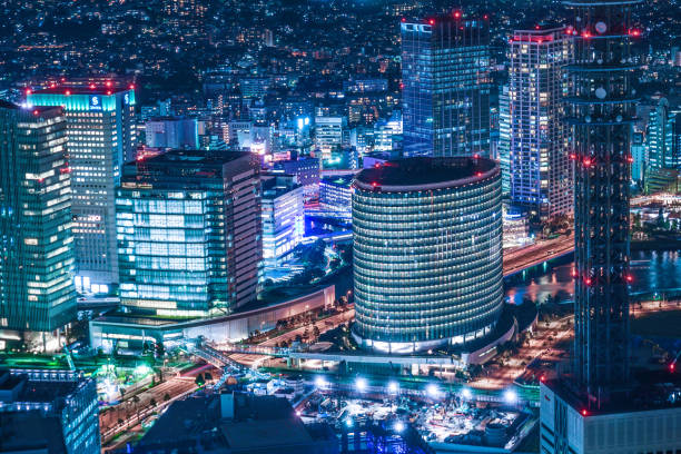 istock Night view seen from the Landmark Tower (Fuji Xerox) 1171490119