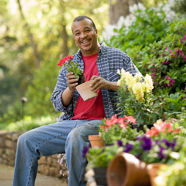 istock Senior Man in a Garden 117149281
