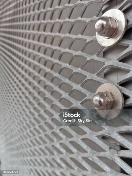 Net Metal Design Net Metal Texture Infront Concrete Wall Stock Photo - Download Image ...