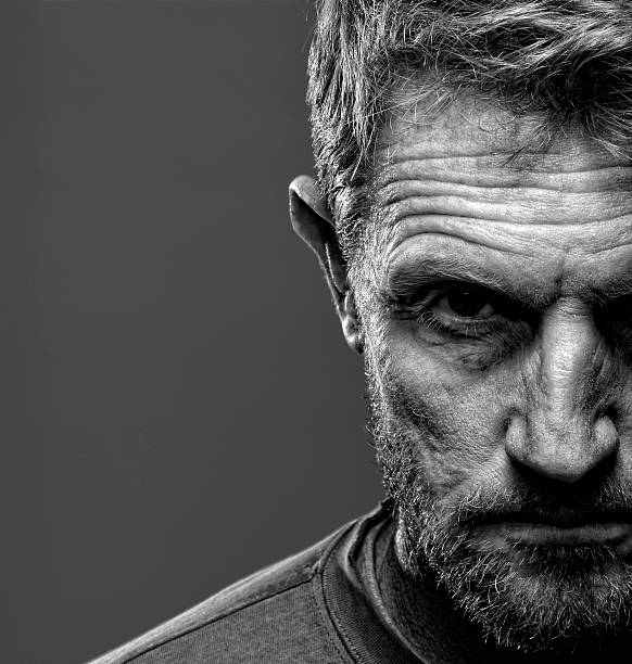 istock Portrait of stern bearded man 117149448