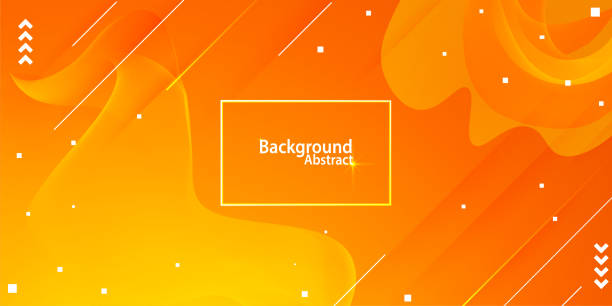 abstrakcyjne tło z pomarańczowym i żółtym gradientem - illusion backgrounds red abstract stock illustrations