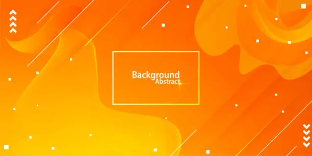 Vector illustration of abstract background with orange and yellow gradient