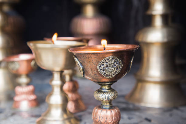 istock Butter lamp in a Buddhist monastery, Ladakh 1171500179