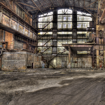 old, grunge, abandoned urban industrial background