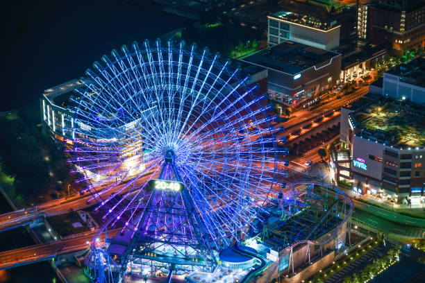 istock Cosmo clock visible from Yokohama Landmark Tower 1171501848