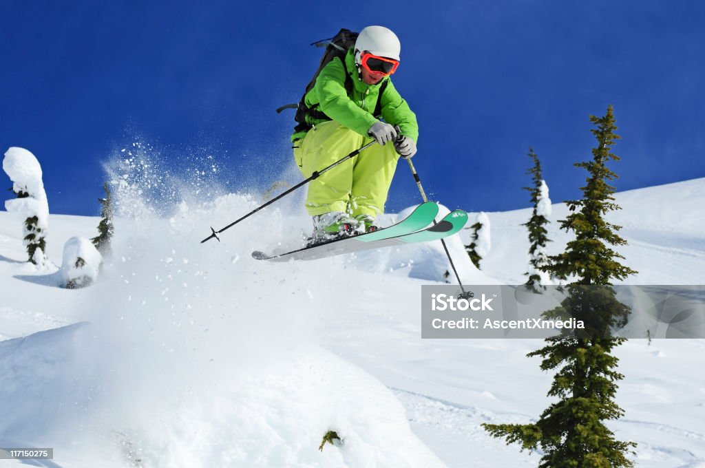 Extreme Esquiador - Foto de stock de Esqui - Esqui e snowboard royalty-free