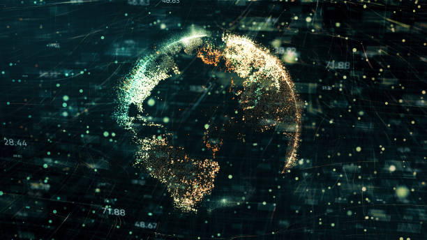 globalny biznes - text global communications earth globe zdjęcia i obrazy z banku zdjęć