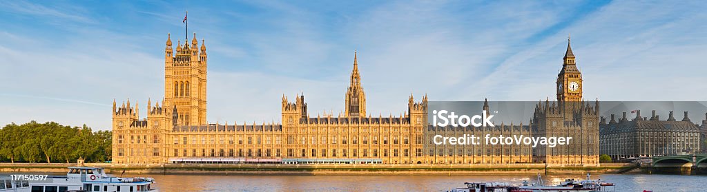 London Casa del Parlamento, il Palazzo di Westminster panorama - Foto stock royalty-free di Parlamento britannico