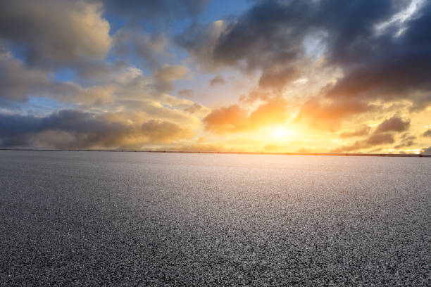 istock Asphalt highway and beautiful sky clouds at sunset 1171507518