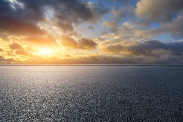istock Asphalt highway and beautiful sky clouds at sunset 1171509778